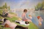 Bathers at Asnieres, 1884 Art Print