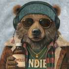 West Coast Bear Art Print