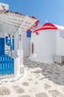 Red Roof House - Mykonos, Greece Art Print