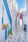 Side Streets of Mykonos, Greece Art Print
