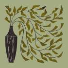 Many Leafed Bouquet Art Print