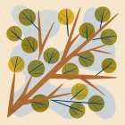 Branch and Leaves Art Print