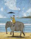 On The Edge Of The Sand Art Print