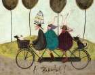 A Bikeful! Art Deco Print
