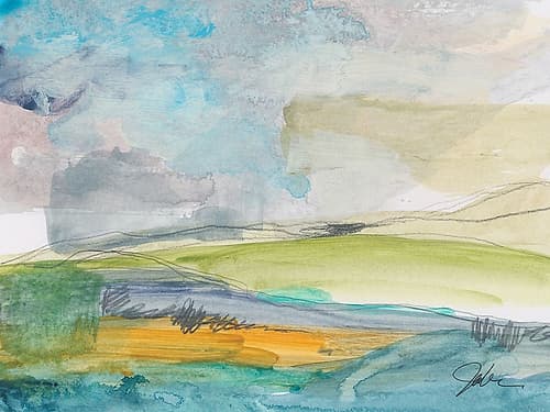 Earth Divided Art Print by Jan Weiss