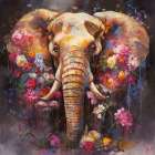 Colorful Elephant No. 1 Art Print
