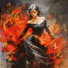 Flemenco Fire No. 3 Art Print