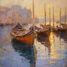 Venice Boats I Art Print