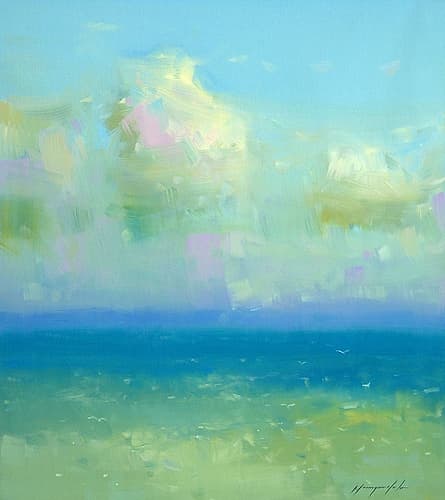 Turquoise Ocean Coastal Print