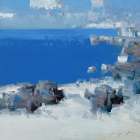 Bay Cliffs Art Print