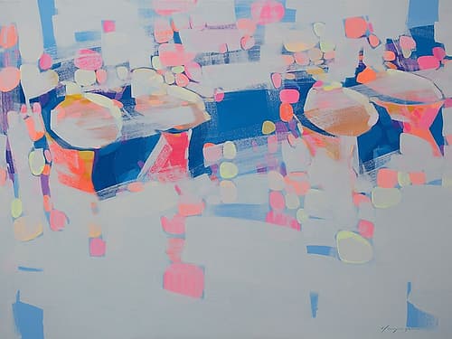 Harbor 1 Abstract Art Print
