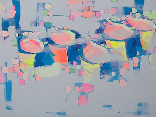 Harbor 2 Abstract Art Print