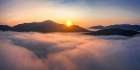 Sunrise Above the Clouds, Whiteface Mountain Art Print
