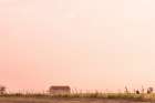 Barn + Blushing Sky Art Print
