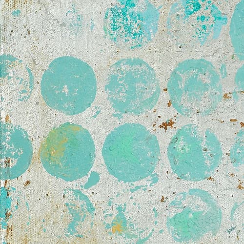 Aqua Circles I Art Print