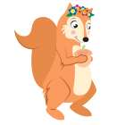 Fun Loving Squirrel Art Print