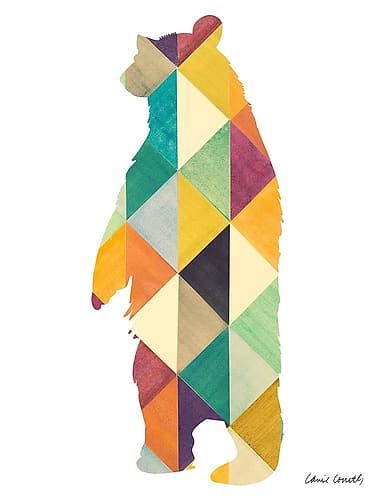 Uptown Bear Art Print
