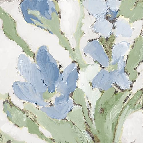Blue Begonias I Art Print