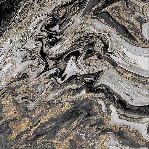 Gold Glimpse Marble Art Print by M. Mercado