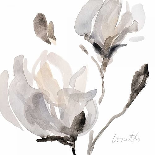 Tonal Magnolias I Art Print