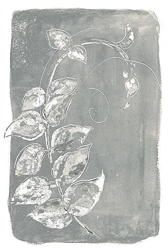 Spring Leaves III Nature Print