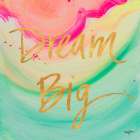 Dream Big Watercolor Art Print