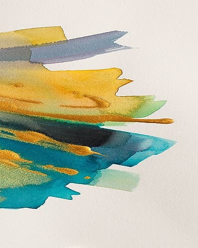 Amber Gold Vertical II Art Print