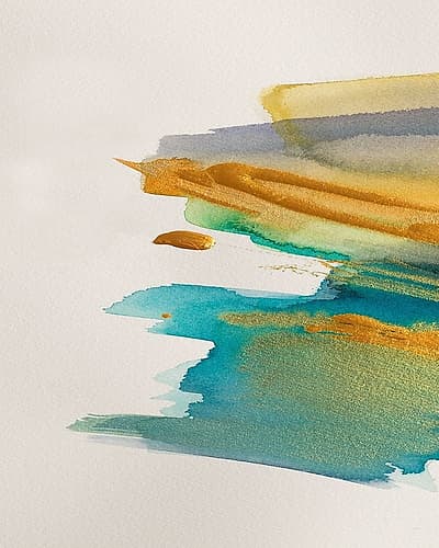 Amber Gold Vertical I Art Print
