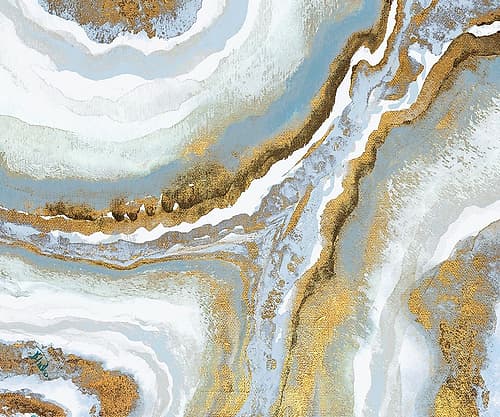 Blue Agate Art Print