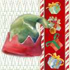 Christmas Bell Elf Hat I Art Print