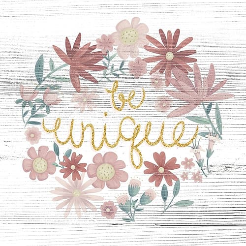 Be Unique Art Print