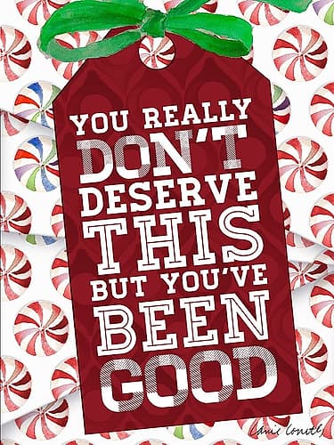Funny Christmas Present Tags I Art Print
