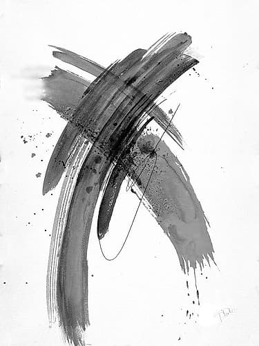 Black Wash II Art Print