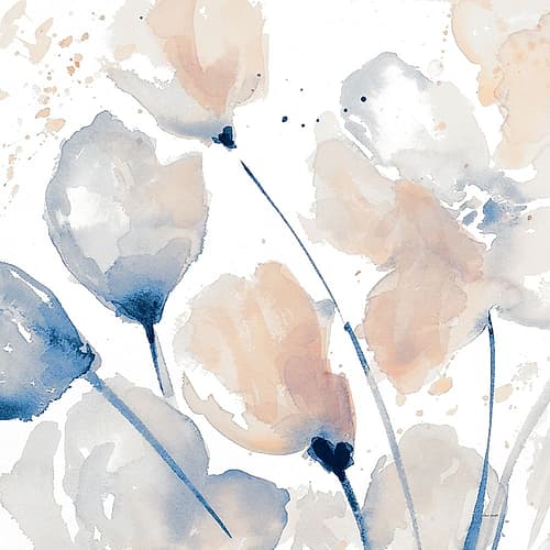 Neutral Flower II Art Print