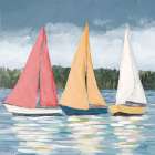 Soft Pastel Sails Art Print
