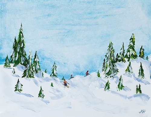 Winter Fun I Art Print