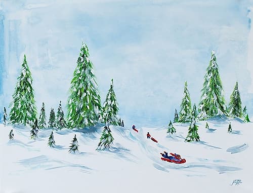 Winter Fun II Art Print