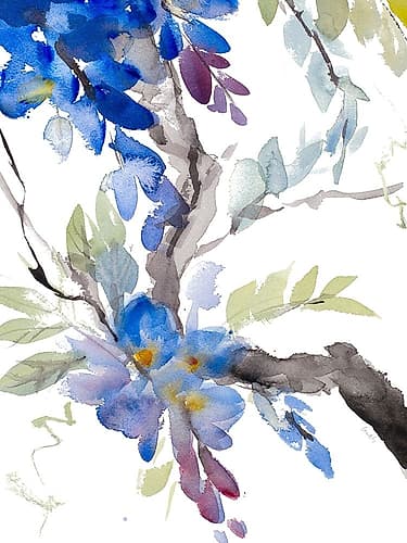 Peaceful Wisteria Art Print