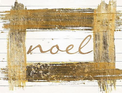 Gold Noel Art Print