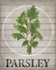 Fresh Herbs on Wood I Art Print
