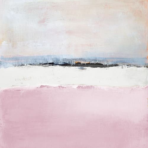 Pink Sea Abstract Art Print