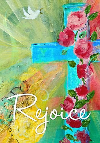 Rejoice Cross Art Print
