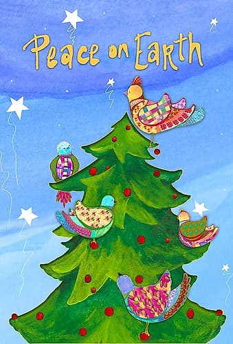Holiday Birds Art Print