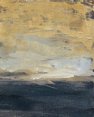 Everlasting Sea Gold II Art Print