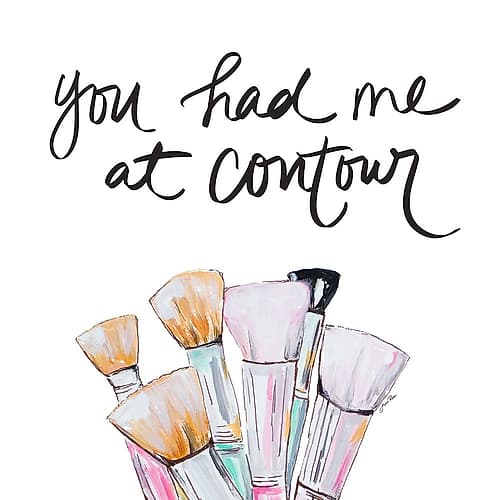 You Had Me At Contour Art Print