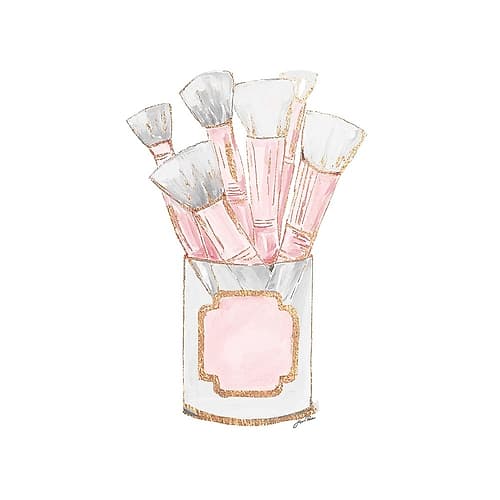 Makeup Brushes I Fashion Print