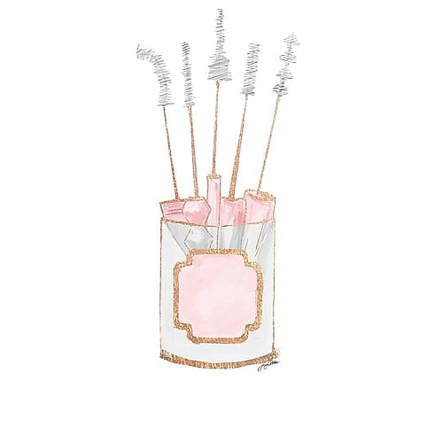 Makeup Brushes II Art Print