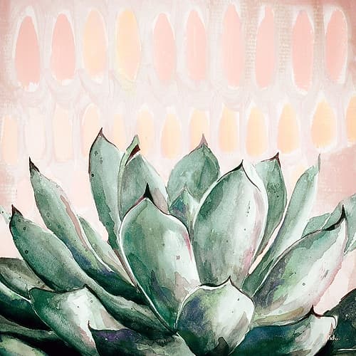 Modern Green Agave Nature Print