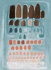 Teal Degrade Art Print