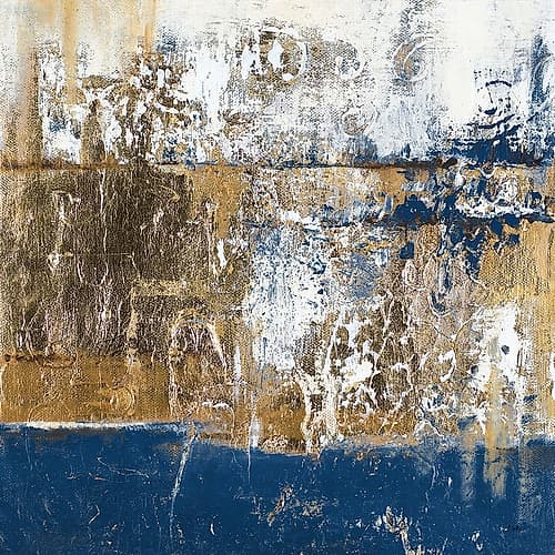 Blue Contemporaneo Minimalist Print